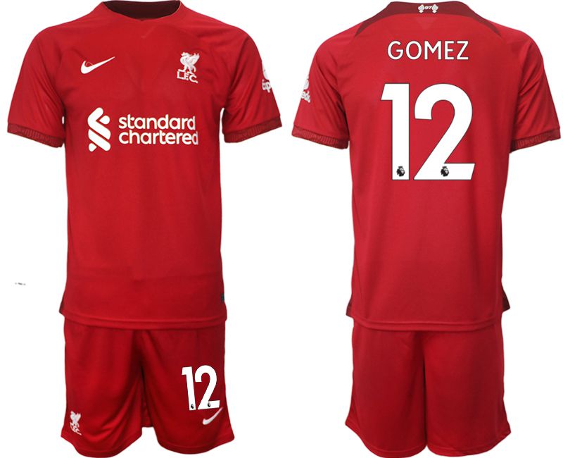 Men 2022-2023 Club Liverpool home red #12 Soccer Jersey